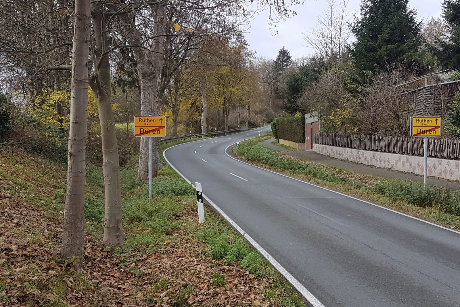 Eickhoffer Straße im Nov. 2020