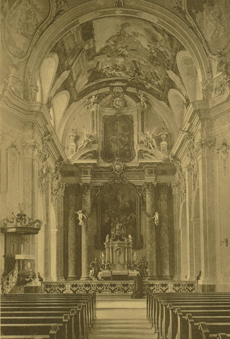 Innenraum der Jesuitenkirche  1927
