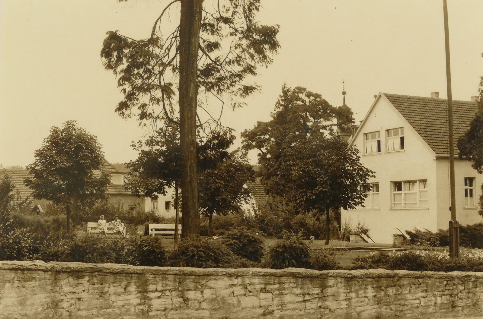 Hinter dem Landratsamt in den 1950ern