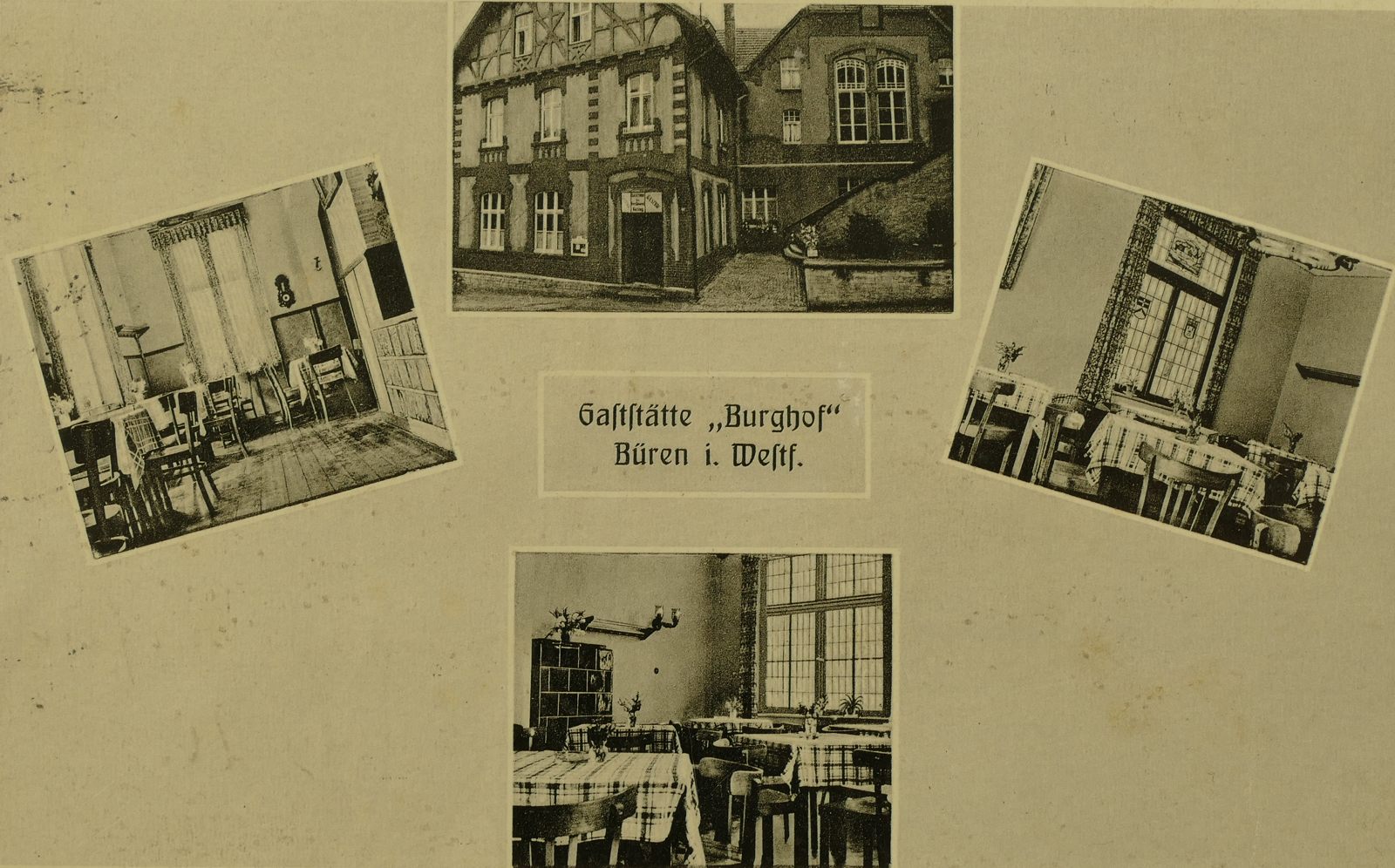 Burghof / Gaststätte Küting 1952