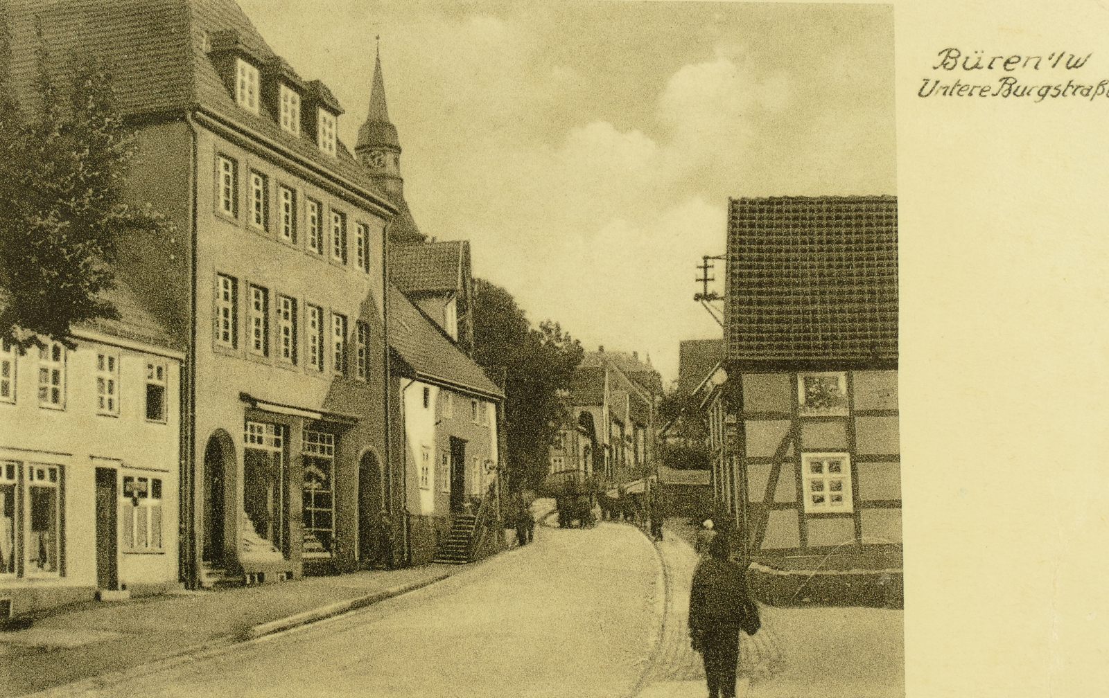 Untere Burgstraße um 1940