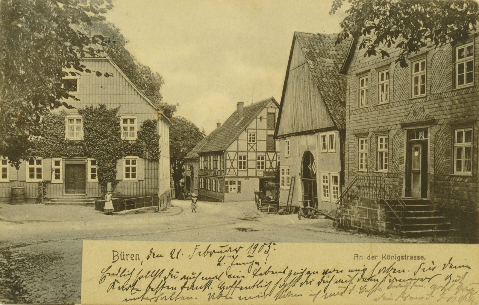 Königstraße/Markt 1905