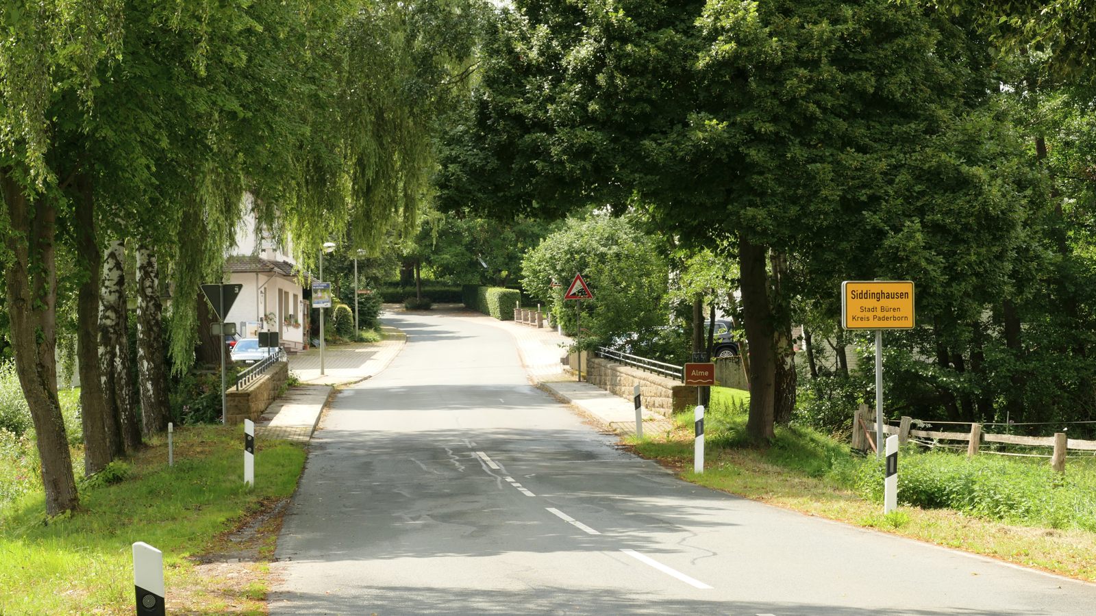 Ortseingang Sidagstraße