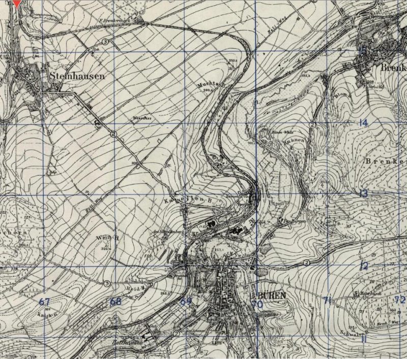 1 Büren Bahnstrecken