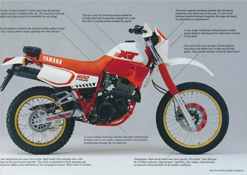 1980er Yamaha XT600 Bild2