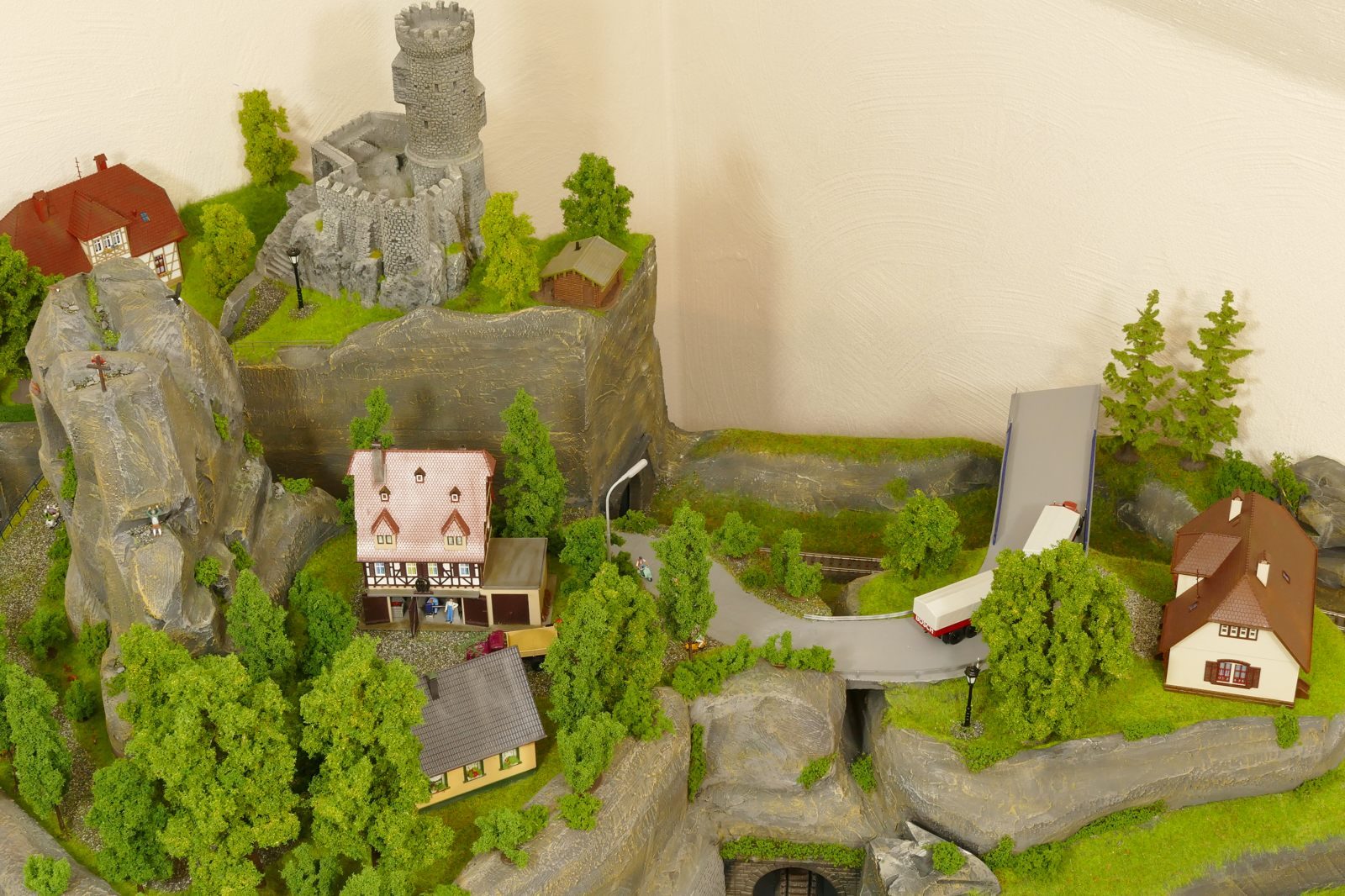 Der Burgberg aus der Vogelperspektive