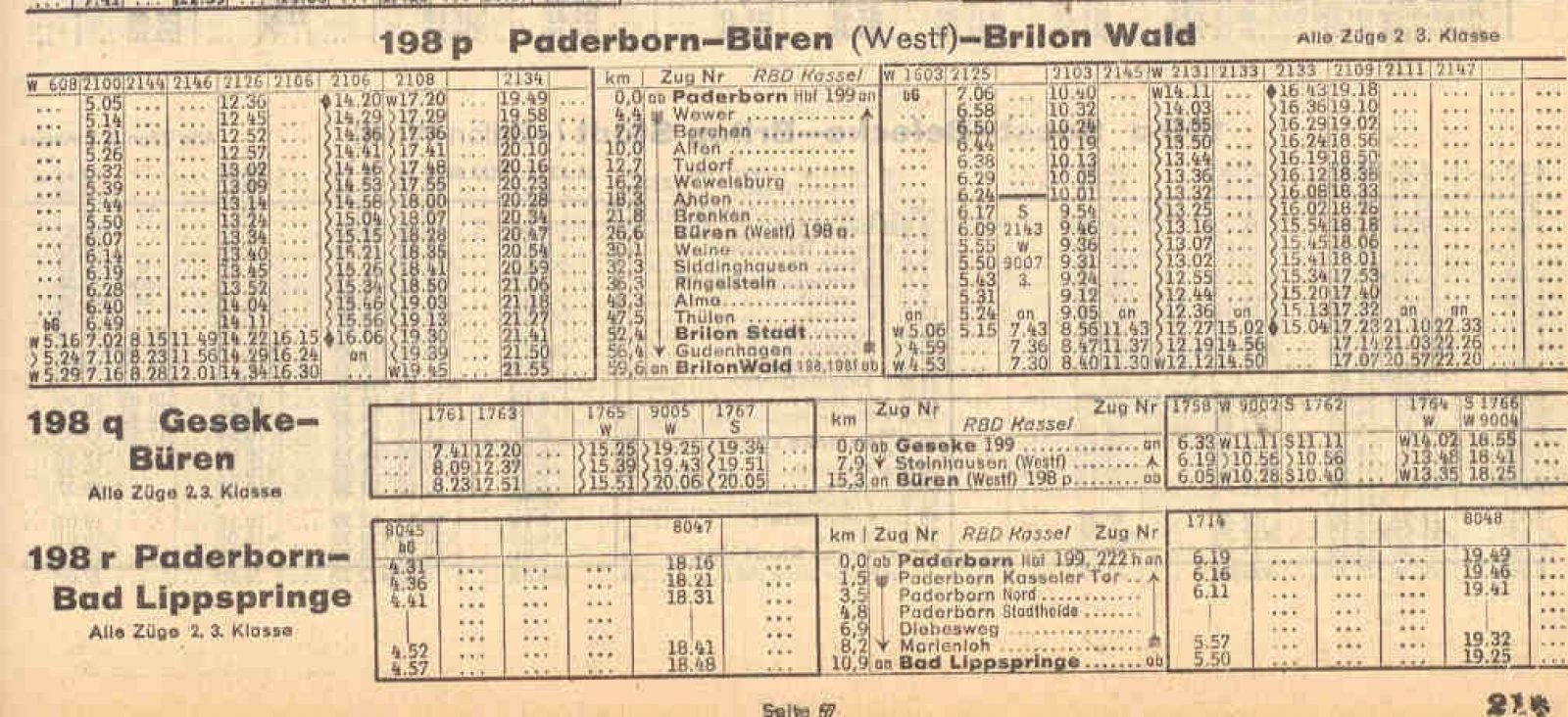 3 Kursbuchauszug 1944 PB BÜR BRI GES