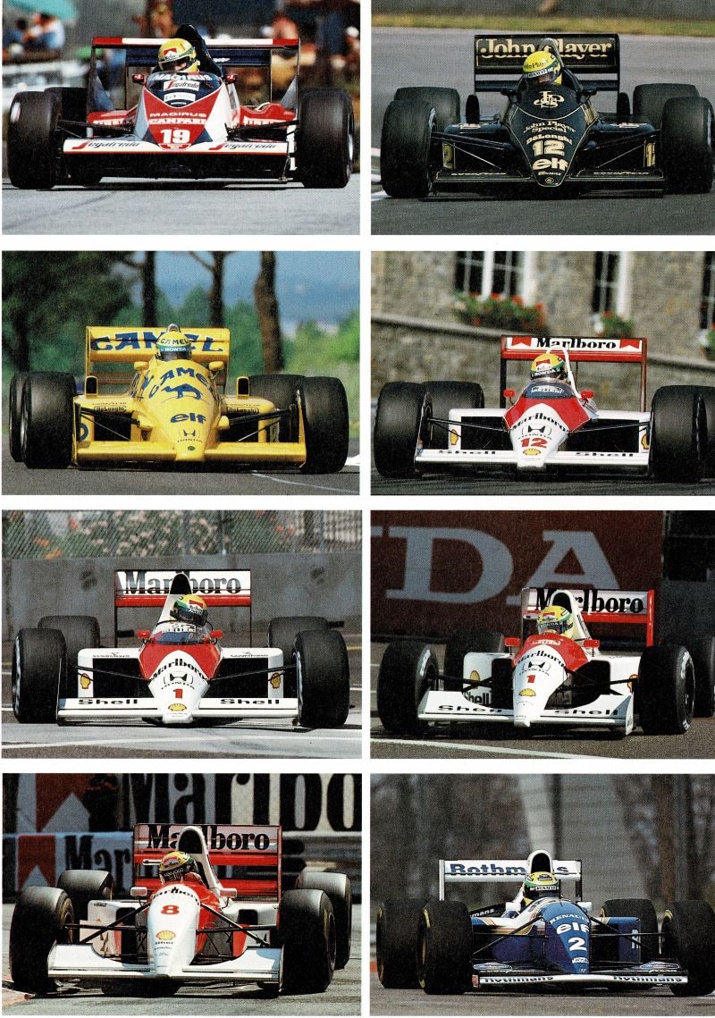 Ayrtons Formel 1 Autos