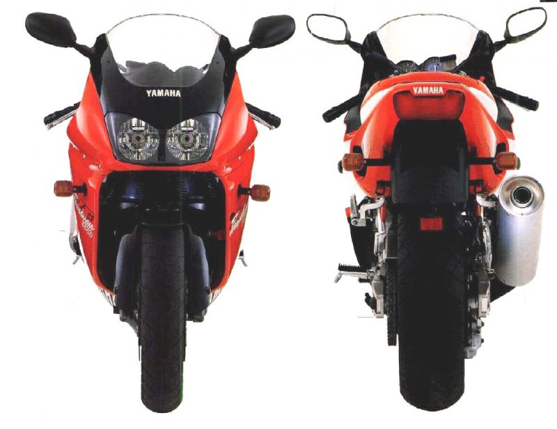 Yamaha YZF Thunderace vornhinten 1996